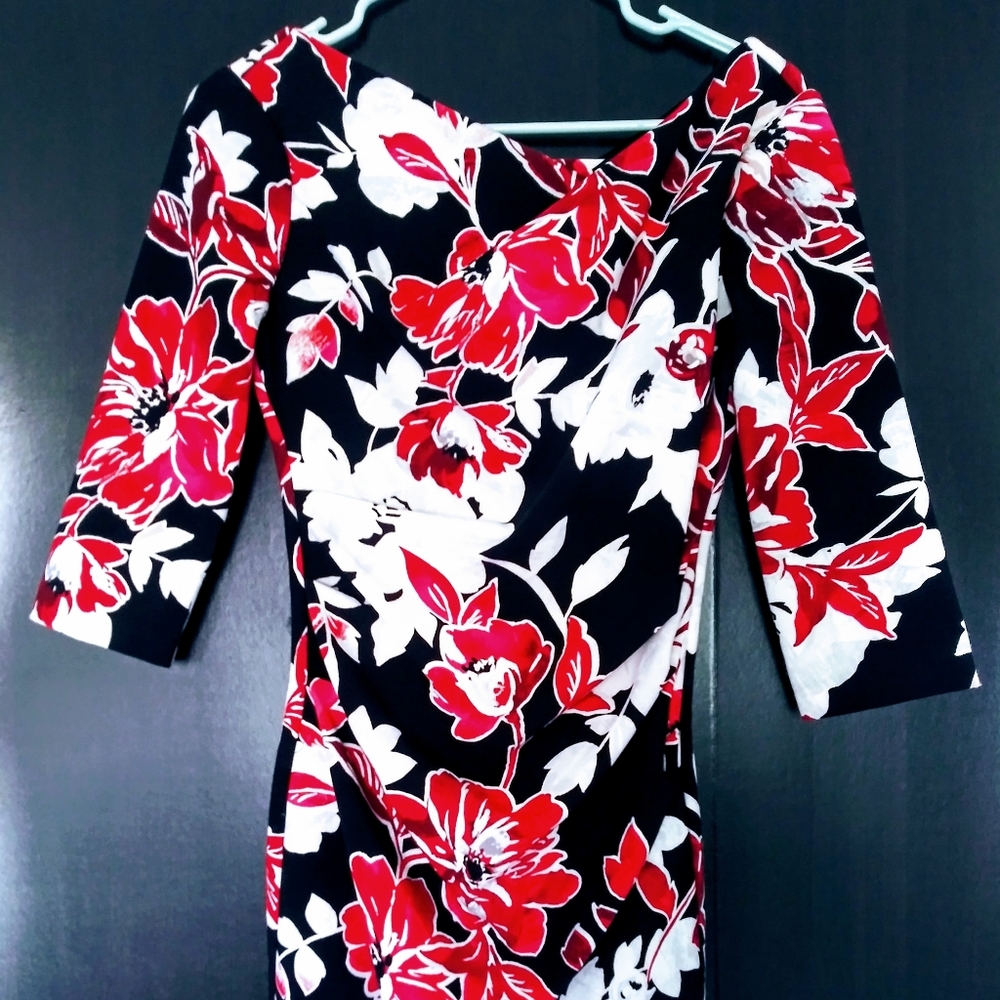 White House Black Market Floral Midi Dress